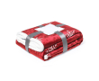 Deken met kerstversiering kleur rood