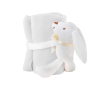 Kinderdeken met knuffeldier kleur wit