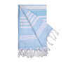 Handdoek pareo in katoen 220 g/m2 kleur blauw