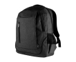 RPET polyester laptoptas met USB kleur zwart