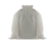 Extra grote tas met trekkoordsluiting bovenaan kleur naturel