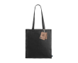 180gr fairtrade zwarte tas kleur zwart