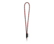 Gestreepte buisvormige Lanyard lijnend met levertijd van 5-7 dagen kleur rood