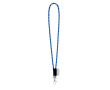 Lanyards met logo op label met levertijd van 5-7 dagen kleur blauw