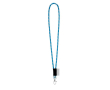 Lanyards met logo op label met levertijd van 5-7 dagen kleur lichtblauw