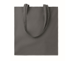 Gekleurde katoenen tas van 180 gr / m2 kleur donkergrijs