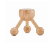 Handmassageapparaat van hout kleur hout