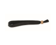 Polyester armband met bamboe sluiting kleur zwart