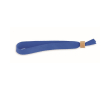 Polyester armband met bamboe sluiting kleur blauw
