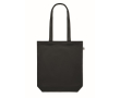 Organische canvas tas in kleur 270 g/m2 kleur zwart
