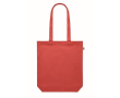 Organische canvas tas in kleur 270 g/m2 kleur rood