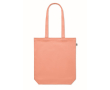 Organische canvas tas in kleur 270 g/m2 kleur oranje