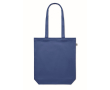 Organische canvas tas in kleur 270 g/m2 kleur koningsblauw