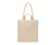 Gerecycled tas met zak 140 g/m2 kleur beige