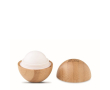 Ronde lippenbalsem van bamboe kleur hout
