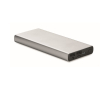 Powerbank van 10000 mAh met USB type C kleur matzilver