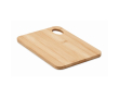 Kleine snijplank met gat kleur hout