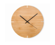 Wandklok van bamboe kleur hout