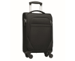 RPET polyester trolley met hangslot kleur zwart