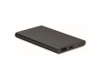 Externe aluminium batterij en 4000 mAh kleur zwart