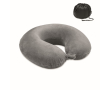 foam reiskussen met tas kleur grijs