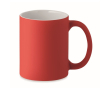 Matte keramische mok kleur rood