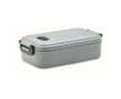 Gerecycleerde en luchtdichte lunchbox kleur grijs
