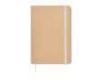 Promotioneel notitieboek van gerecycled karton kleur wit