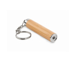 Bamboe zaklampsleutelhanger kleur hout