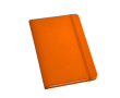 Glad A5 notitieboekje met logo kleur oranje