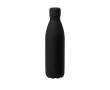 Grote stalen fles met rubberen afwerking kleur zwart