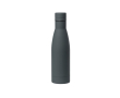 Rubberen stalen fles kleur grijs