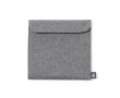 RPET thermische snackhouder met velcro sluiting kleur grijs