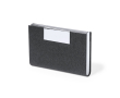RPET kaarthouder, hardcover en magneetsluiting kleur zwart