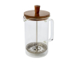 French press koffiezetapparaat voor 3 koffies kleur doorzichtig