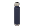 Stalen bidon met thermosfunctie kleur donkerblauw