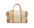 Tas met logo van gerecycled canvas, inclusief riem kleur beige