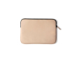 Elegante laptop sleeve van waterafstotend nubuck-PU kleur beige