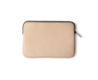 Stijlvolle laptophoes van waterafstotend nubuck-PU kleur beige