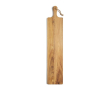 Extra lange teakhouten snijplank met logo, 75 x 15 cm kleur hout