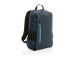 Bedrukte rugzak met USB, RFIS en 15,6” laptopvak kleur marineblauw
