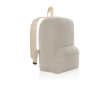 Rugzak met logo van ongeverfd gerecycled canvas, 285 g/m2 kleur gebroken wit