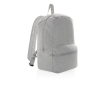Rugzak met logo van ongeverfd gerecycled canvas, 285 g/m2 kleur grijs