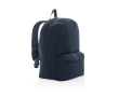 Rugzak met logo van ongeverfd gerecycled canvas, 285 g/m2 kleur marineblauw