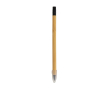 Bamboe infinity potlood met logo en gum kleur hout