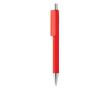 Promotie pennen met zachte grip en chromen punt kleur rood