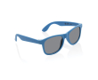 Bedrukte zonnebril met frame van gerecycled PP kleur blauw
