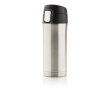 Thermische rvs koffiebekers met logo in diverse kleuren kleur zilver