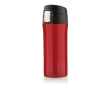 Thermische rvs koffiebekers met logo in diverse kleuren kleur rood