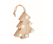 Houten kerstboom bedrukken met LED-verlichting kleur hout